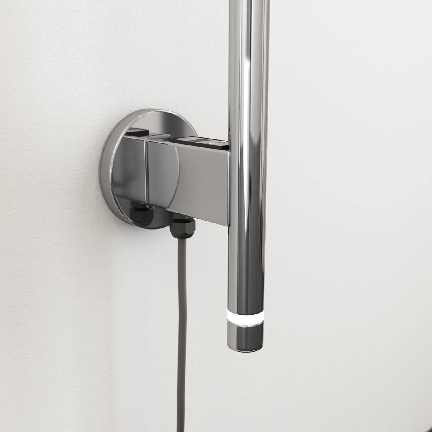 Baderomsinspirasjon med elektrisk håndkletørker som etterlater håndklærne dine deilige og varme, og gjør opplevelsen på baderommet eksklusiv.