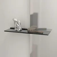 Moderne baderomshylle i glass som tilfører stil og eleganse til rommet.